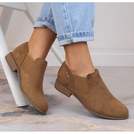 Slip-on mujer ante beige Jezzi ASA142-26A 2