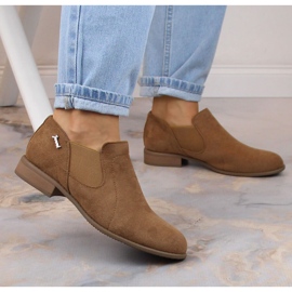 Slip-on mujer ante beige Jezzi ASA142-26A 3