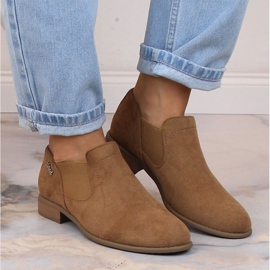 Slip-on mujer ante beige Jezzi ASA142-26A 4
