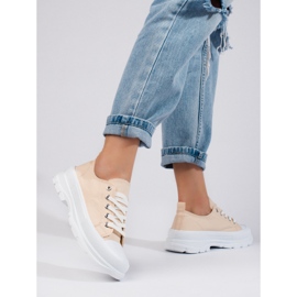 Deportivas mujer plataforma Shelovet beige 1