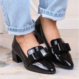 Zapatos lacados negros para mujer en bloque McKeylor 10871 3