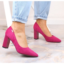 Salones mujer ante fucsia T.Sokolski W23-402 rosado 2