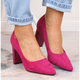 Salones mujer ante fucsia T.Sokolski W23-402 rosado 3