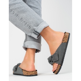 Chanclas Vinceza con lazo negro 3