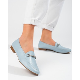 Mocasines de mujer azules de Vinceza 1 Mocasines de mujer azules de Vinceza 1
