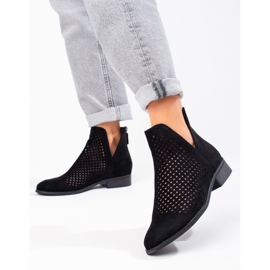 W. Potocki Botas primavera mujer caladas Potocki ante negro 1 W. Potocki Botas primavera mujer caladas Potocki ante negro 1