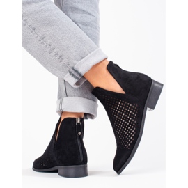 W. Potocki Botas primavera mujer caladas Potocki ante negro 2 W. Potocki Botas primavera mujer caladas Potocki ante negro 2