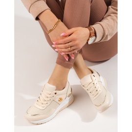 Deportivas de mujer Shelovet beige 2