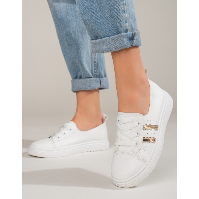 Zapatillas deportivas mujer Shelovet zapatillas blancas blanco 1