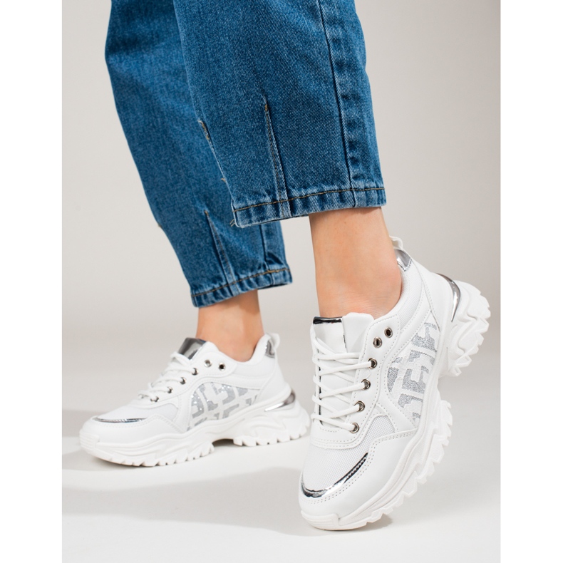 Cómodas deportivas Shelovet blancas blanco 1