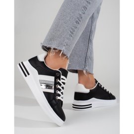 Zapatillas deportivas de mujer en blanco y negro Shelovet sneakers 3