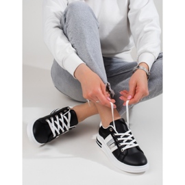 Zapatillas deportivas de mujer en blanco y negro Shelovet sneakers 1