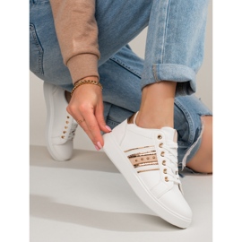 Deportivas clásicas de mujer blancas Shelovet blanco 2