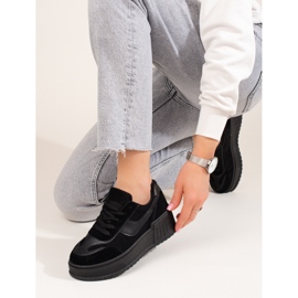Botas plataforma mujer ante negro Shelovet 3