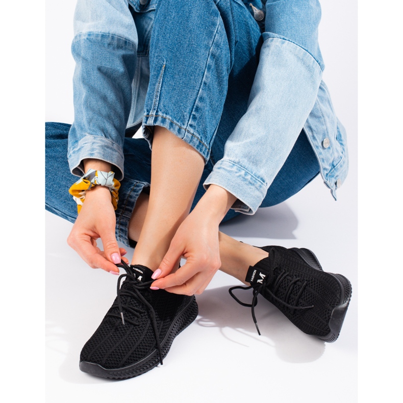 Deportivas mujer textil ligero Shelovet negro 1