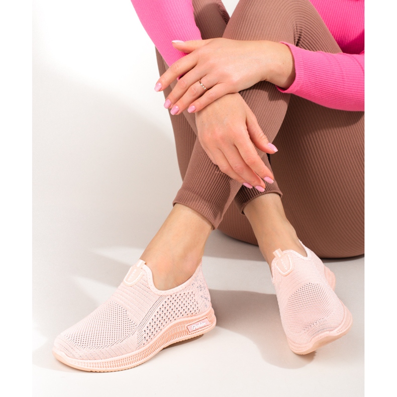 SHELOVET Deportivas ligeras de mujer en textil rosa T.Sokolski rosado 2