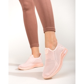 SHELOVET Deportivas ligeras de mujer en textil rosa T.Sokolski rosado 3