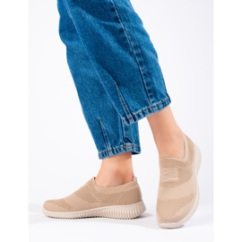 Deportivas Shelovet tejido ligero beige 1
