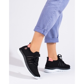 Deportivas clásicas negras con cordones Shelovet negro 3
