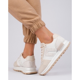 Zapatillas beige con suela gruesa de Shelovet 3