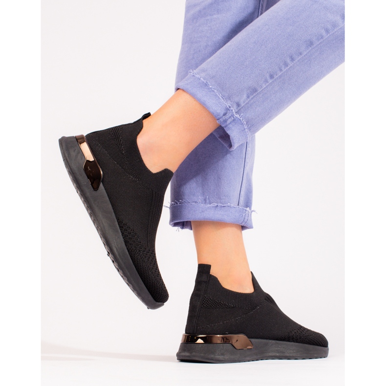 Deportivas de tejido Shelovet negro ligero 1