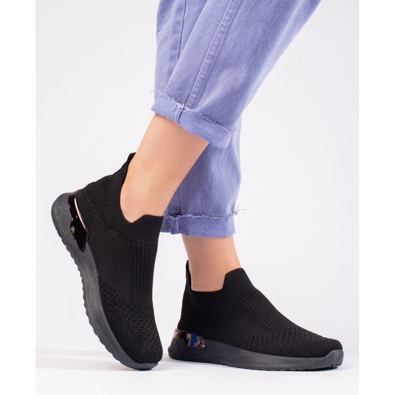 Deportivas de tejido Shelovet negro ligero 2