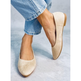 BM Bailarinas plantilla piel Keys Beige 3