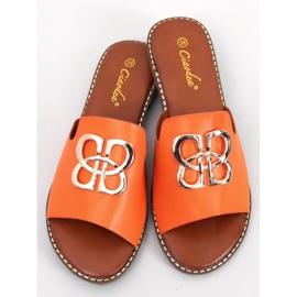 Pantuflas Mujer Ebano Naranja 5