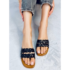 BM Pantuflas de mujer color negro esmeril 5