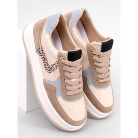 BM zapatillas Boyd Kaki con plataforma beige 1
