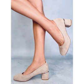 Seastar Zapatos de salón Chelsea caqui con punta redonda beige 3