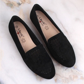 Slip-on cómodos piel ante negro S.Barski LR29515 7