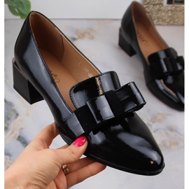 Zapatos lacados negros para mujer en bloque McKeylor 10871 4