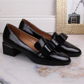 Zapatos lacados negros para mujer en bloque McKeylor 10871 5