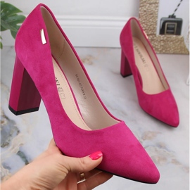 Salones mujer ante fucsia T.Sokolski W23-402 rosado 4