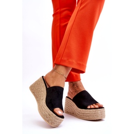 FS1 Pantuflas Mujer Cuña Y Plataforma Negro Ysabel 3 FS1 Pantuflas Mujer Cuña Y Plataforma Negro Ysabel 3