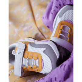 Deportivas Infantiles Con Velcro Big Star JJ374257 Blanco y Amarillo multicolor 9