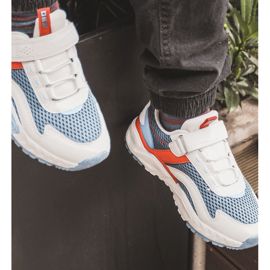 Deportivas Infantiles Con Velcro Big Star JJ374259 Blanco y Azul Marino multicolor 6