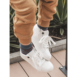 Zapatillas Altas Infantiles Clásicas Big Star LL374002 Blanco 6