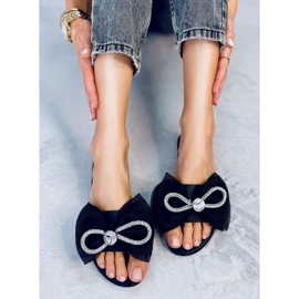 BM Mocasines lazo negro Monique 2 BM Mocasines lazo negro Monique 2