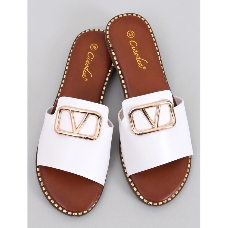 BM Pantuflas mujer Tonya White blanco 1