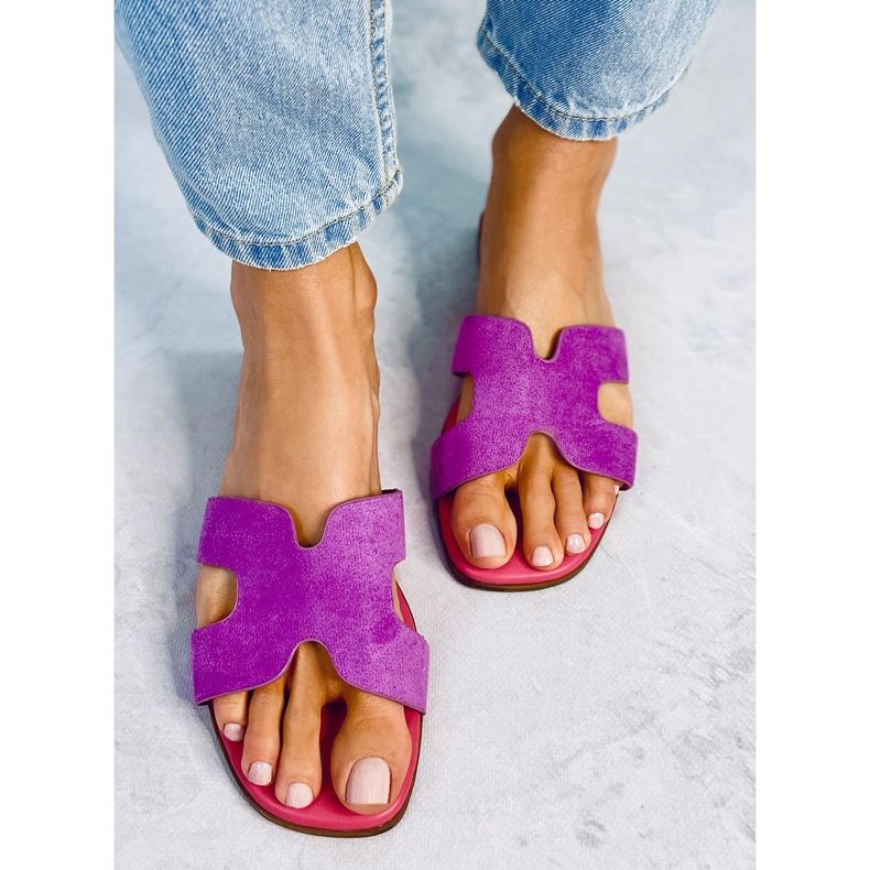 Pantuflas mujer Kalani Morado violeta 1