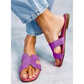 Pantuflas mujer Kalani Morado púrpura 2