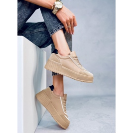 BM Zapatillas Plataforma Griffin Caqui beige 5