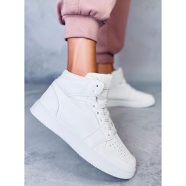 BM zapatillas altas Harris White blanco 3