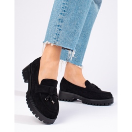 Zapatos plataforma mujer ante negro Shelovet 4