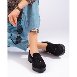 Zapatos plataforma mujer ante negro Shelovet 3