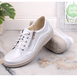 Zapatos plata cuña mujer piel Helios 411 7