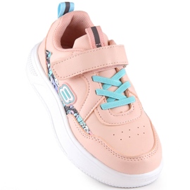 Evento Deportivas niña con velcro rosa Miss❤E rosado 1