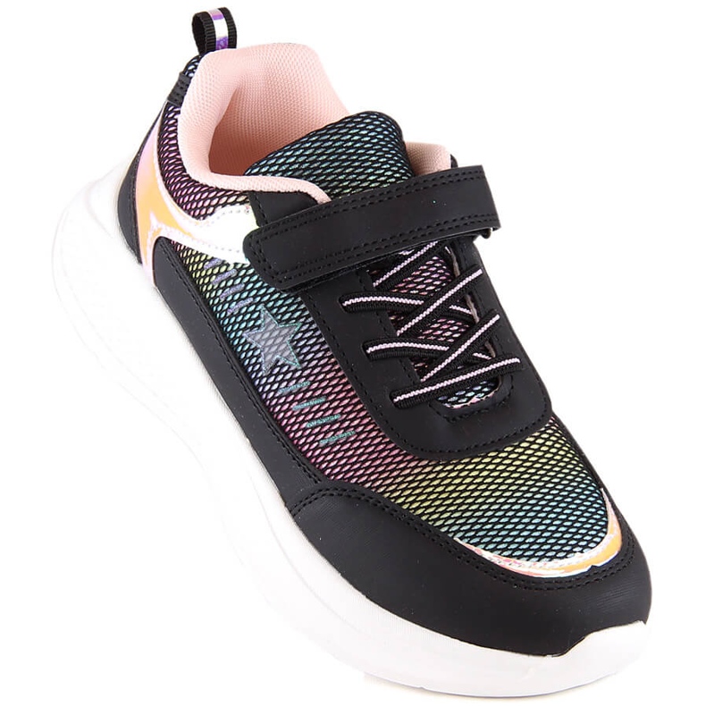 Evento Deportiva niña Miss❤E negra con velcros negro 1